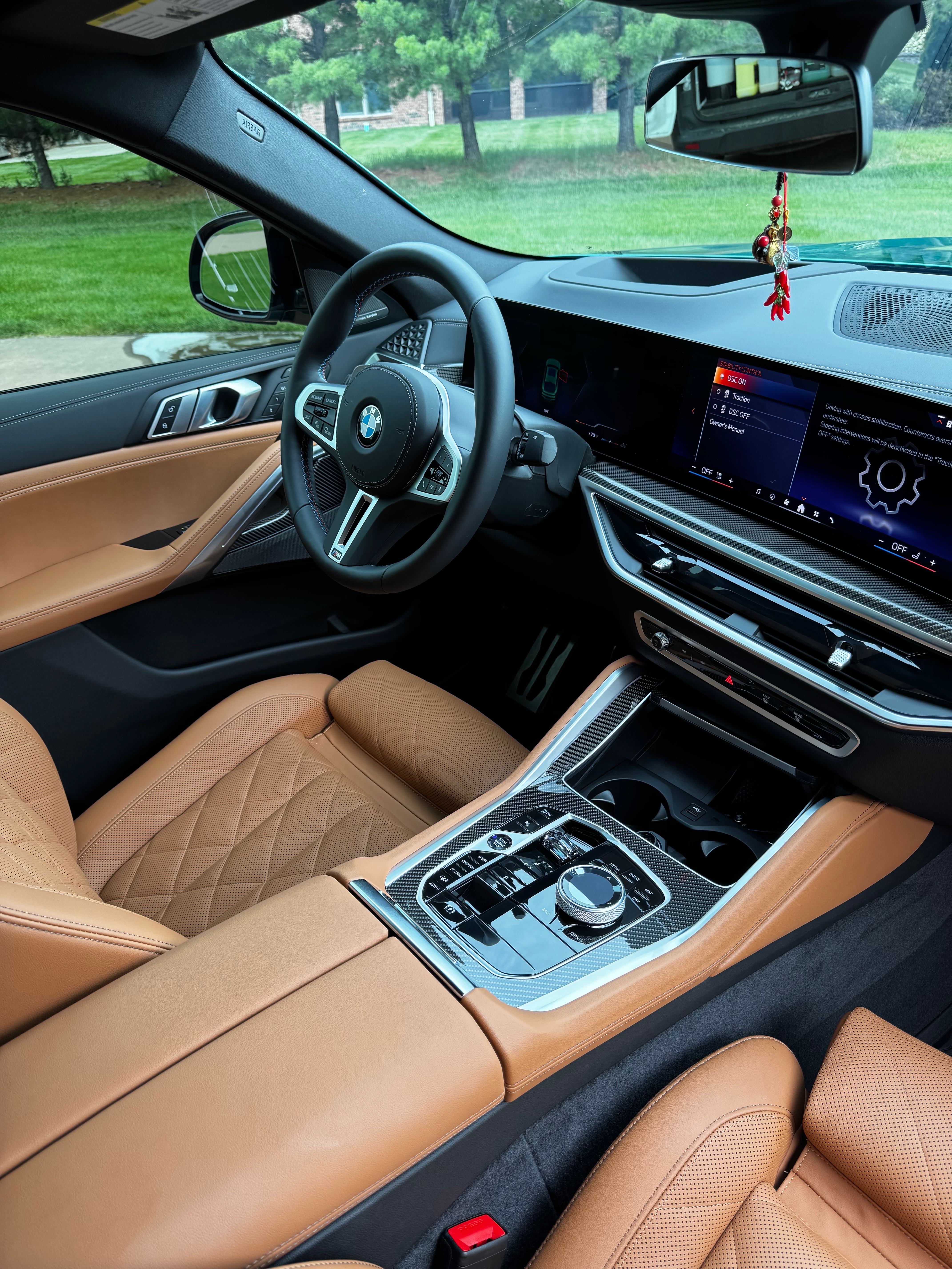 BMW X6 M Competition interior detail — tan leather by M&W