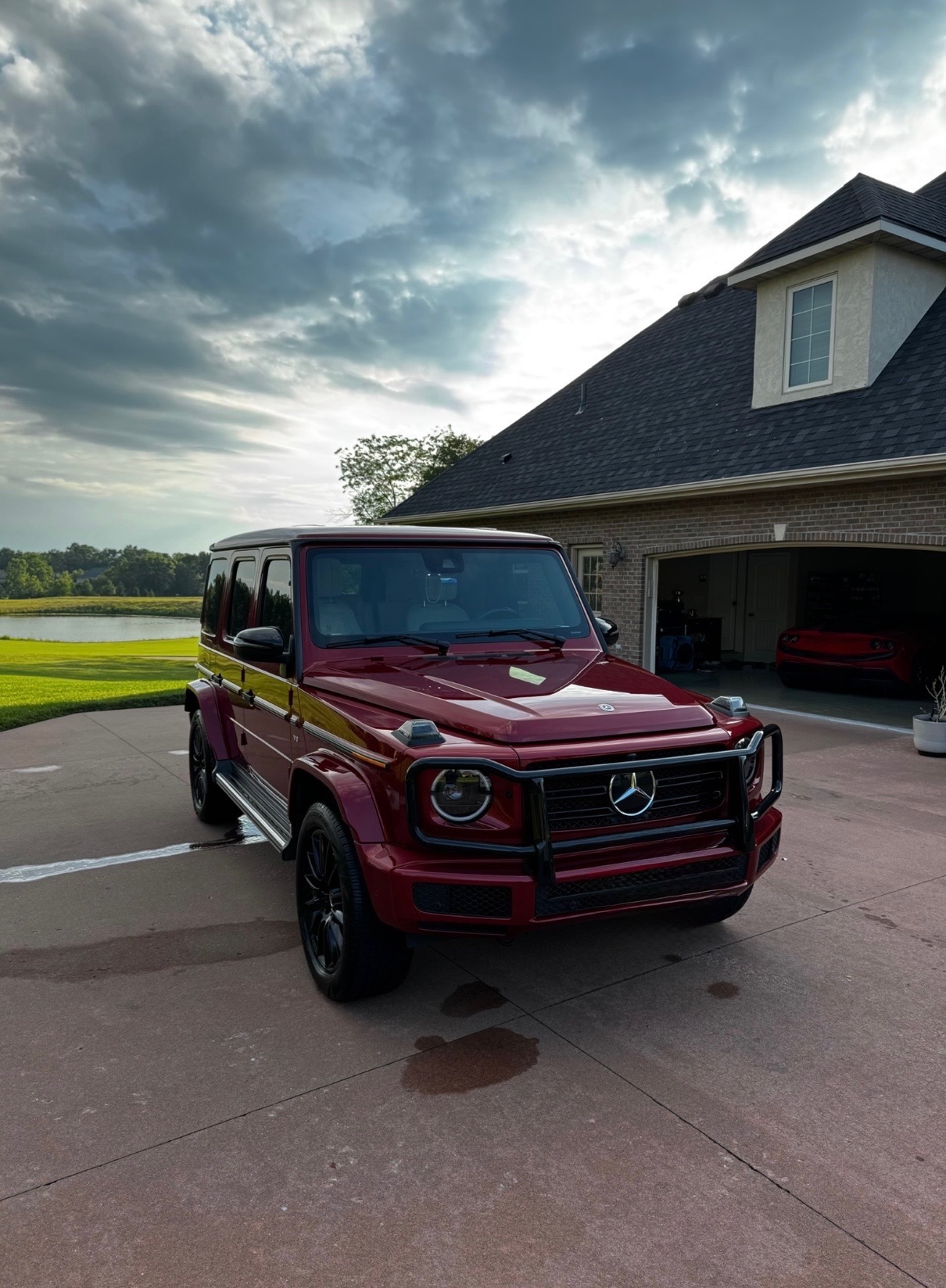 Deep red Mercedes G550 G-Wagon detailed by M&W Mobile Detail Columbia MO